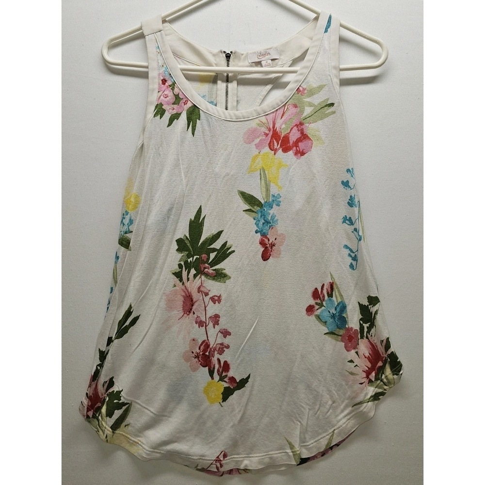 Candie's Halter Top Women's Sleeveless Size M Romantic Feminine Spring Floral